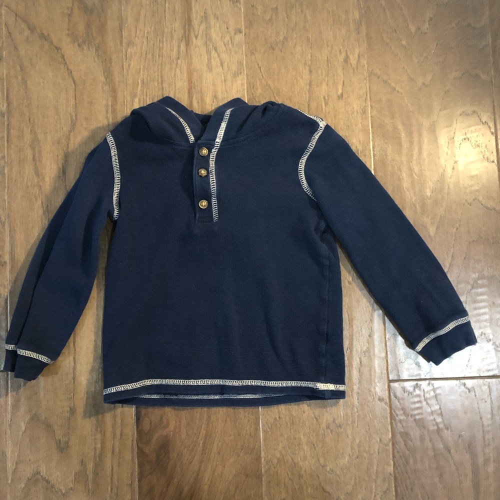 Carters blue 3/4 button shirt 4T
